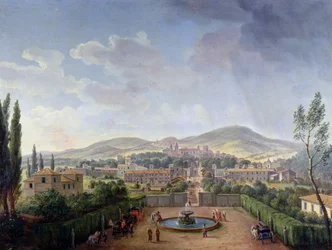 Veduta di Marino, 1719